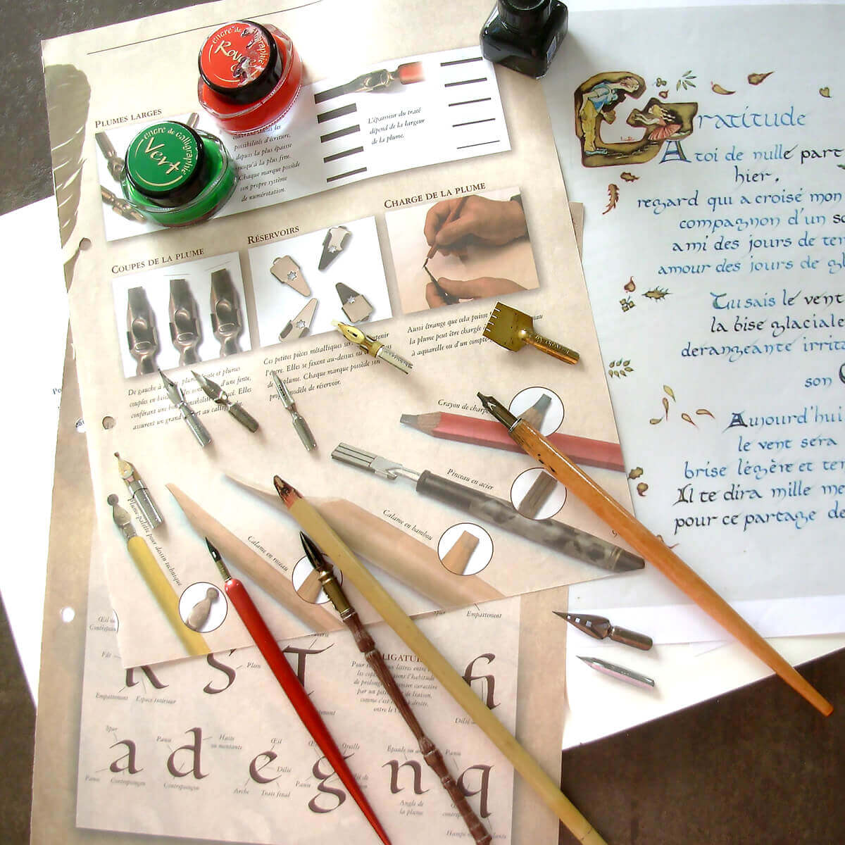 ATELIER ENFANT ET ADULTES : Enluminure et Calligraphie avec