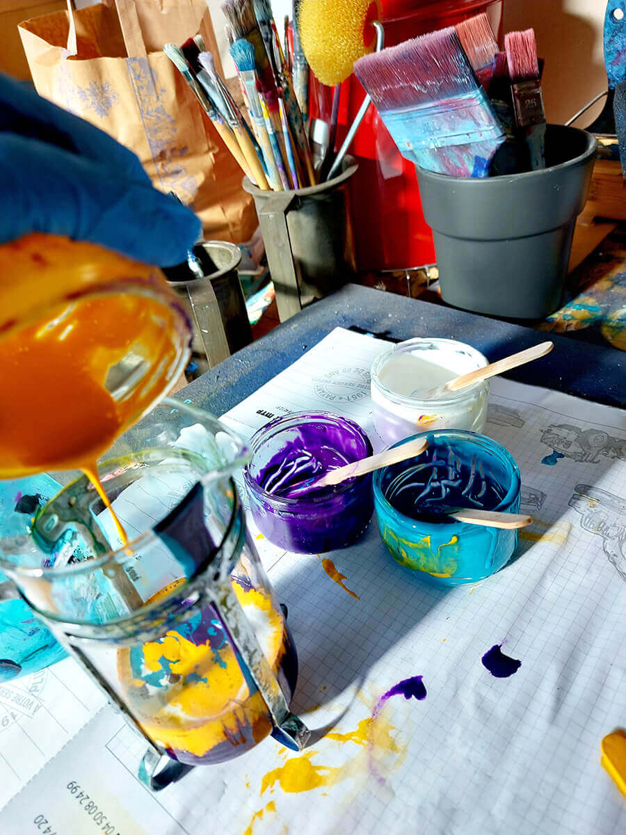Atelier Peinture Acrylique Pouring / enfants (dès 5 ans) - Guide des Landes