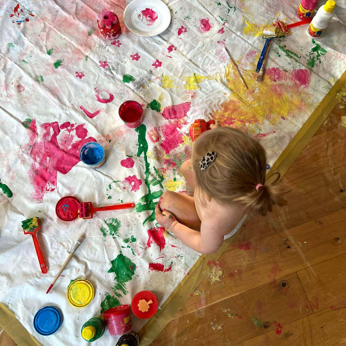 ozart - atelier baby painting - sensoriel